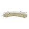 Homeroots Beige Italian Leather Power Reclining U Shaped Eight Piece Corner Sectional With Console 476599 - alternate 7