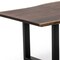 Homeroots 102" Brown And Black Solid Wood And Metal Sled Base Dining Table 487367 - alternate 6