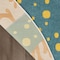Homeroots 5' Blue Yellow And Orange Round Starfish Indoor Outdoor Area Rug 546827 - alternate 8
