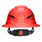 Klein Tools Class E Type-2 Hard Hat, Non-Vented Full Brim Style with Strap, High Visibility Orange 60930T2 - alternate 7