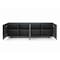 Homeroots 94in Dark Gray Wood Carved Geometric Sideboard With Four Doors 719398 - alternate 6
