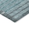 Homeroots 3' X 5' Teal Blue Aqua And Gray Striped Washable Indoor Outdoor Area Rug 581713 - alternate 9