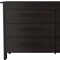 Homeroots 59" Black Six Drawer Double Dresser 403750 - alternate 6