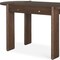 Homeroots 59" Dark Brown Solid Wood Oval Writing Desk 605953 - alternate 7