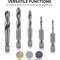 Neiko Stubby Drill Bit Set for Metal, 5 Piece 0.25 in Hex Shank 11402A - alternate 4