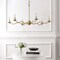 Jonathan Y Shana 35.5" 6-Light Grand Modern Transitional Adjustable Sculptural Wavy Arm Candle-Style Metal LED JYL9558B - alternate 9