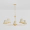 Hudson Valley Lighting Burghley Linear in Aged Brass/Off-White by Mark D. Sikes MDS2001-AGB/OW - alternate 6