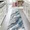Jonathan Y Kassia Contemporary Glam Abstract Marble Navy/Cream 2 ft. x 8 ft. Runner Rug SEU300B-28 - alternate 4