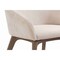 Homeroots Taupe and Brown Boucle And Faux Leather Dining Arm Chair 719110 - alternate 7