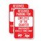 Signmission Reserved Parking for Employee of the Quarter Unauthoriz, 18'' X 24'', Heavy Gauge Aluminum, 2PK A-1824-2PACK-23110 - alternate 1