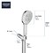 Grohe Rainshower Smartactive Hand Shower Set 26604000 - alternate 5