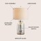Jonathan Y Emilia 24.5" Mercury Glass LED Table Lamp, Mercury Silver JYL1084A - alternate 7