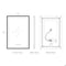 Fab Glass And Mirror LED Lighted Bathroom Mirror 24 x 36inch, Champagne Gold Framed Wall Mounted Dimmable Vanity Mi HC24X36-FG - alternate 8