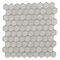 Apollo Tile White 11.6 in x 12 in Glass Glossy, Matte Floor and Wall Mosaic Tile 4.83 sqft/case, 5PK APLICL8801A - alternate 1