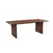 Homeroots 96" Brown Solid Wood Double Pedestal Base Dining Table 635861 - alternate 1