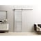 Sartodoors Sturdy Barn Door 30 x 80in, Light Grey Oak W/ Frosted Glass, 6.6FT Rail Hangers Heavy Hardware Set VEREGIO7288BD-B-OAK-30 - alternate 1