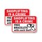 Signmission Shoplifting Is A Crime Free Bracelets W Each Theft, 18'' X 24'' 2 Signs, Heavy Gauge Aluminum, 2PK A-1824-2PACK-24743 - alternate 1