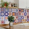 Homeroots 12" X 12" Shades of Blue Celestial Mosaic Peeland Stick Removable Tiles 556399 - alternate 7