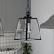 Vaxcel Grant 7-in Black Indoor Outdoor Farmhouse Mini Pendant Lantern, 1-Light Hanging Ceiling Light with Clear Glass Panels P0346 - alternate 6