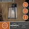 Vaxcel Sutton, 12.25 in H, Black Outdoor Wall Light, Motion Sensor, Dusk to Dawn, Seeded Glass T0812 - alternate 9