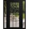 Vdomdoors Front Exterior Prehung Metal-Plastic Door Clear Glass / MANUX 8355 Matte Black / Office Commercial MANUX8355EXD-BLK-W14+36+14xH80-RH-I - alternate 1