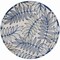 Homeroots 4' Navy Blue And Ivory Round Botanical Leaves Indoor Outdoor Area Rug 546640 - alternate 7