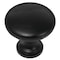 Laurey 1 3/8in Steel Hollow Knob - Matte Black - 10 pc - Value Pack 54620 59932 - alternate 1