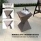 Leisuremod Glint Modern Twisted Fiberstone End Table - Weather-Resistant & Fully Assembled GST13GR - alternate 10