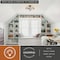 Vaxcel Grace 2-Light Semi-Flush Mount Ceiling Light, Matte Black, Clear Glass, 14.75-In. C0380 - alternate 8