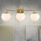 Jonathan Y Louis Parisian Globe 25" 3-Light Metal/Frosted Glass Modern Contemporary LED Vanity Light, Gold Paint JYL3536A - alternate 10