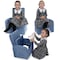 Homeroots Kids Blue Comfy Upholstered Recliner Chair with Storage 397762 - alternate 3