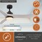 Vaxcel North Bend, 52 in, Bronze Indoor/Outdoor Ceiling Fan, Ash Blades, LED, Remote, DC F0139 - alternate 8