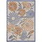 Homeroots 4' X 6' Beige Floral Indoor Outdoor Area Rug 572821 - alternate 1