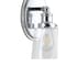 Jonathan Y Beverly 5" 1-Light Iron/Seeded Glass Classic Cottage LED Vanity Light, Chrome JYL7530A - alternate 11