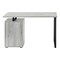 Homeroots 47" Gray and Black Wood and Metal Sled Computer Desk 489907 - alternate 7