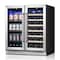 Yeego 30 inch Dual-Zone Wine and Beverage Refrigerator with French Door YG-WF30-23 - alternate 7