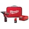 Milwaukee Tool M12 1/4" Hex Screwdriver, (2) CP 1.5 Batteries, M12 Battery Charger, Storage Bag 2401-22 - alternate 1