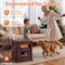 Edendirect 1500-Watt  Electric Infrared Convection Space Heater with Remote Control, Wi-Fi , Brown ZR-GD9315BCW-3JAWF - alternate 3