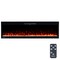 Northwest Electric Fireplace 60 in Wall Mounted with Fire Crackling Sounds & Remote to Adjust LED Flames 80-BEF-60W - alternate 8