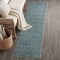 Jonathan Y Leila Moroccan Diamond Trellis Non-Slip Machine-Washable Teal/Ivory 2 ft. x 8 ft. Runner Rug CMR101L-28 - alternate 1