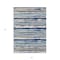 Homeroots 3' X 5' Navy Blue Beige And Ivory Striped Washable Indoor Outdoor Area Rug 598908 - alternate 6