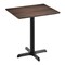 Flash Furniture 30" x 24" Tabletop, Seamless Surface Technology, Dark Brown with 22x22 Black Table Height X-Base ST-REC2430-WBR-T2222-GG - alternate 1
