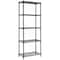 Factory 2U Wire Shelving Unit, 14inD x 24inW x 63inH, 5 Shelves, Medium Duty 250 lbs Per Shelf, Black 803969 - alternate 8