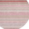 Homeroots 8' Pink Blush And Burgundy Round Striped Washable Indoor Outdoor Area Rug 614823 - alternate 8