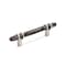Amerock Carrione 3-3/4 in 96 mm Center-to-Center Marble Black/Polished Nickel Cabinet Pull BP36648MBKPN - alternate 1