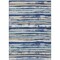 Homeroots 8' X 10' Navy Blue Beige And Ivory Striped Washable Indoor Outdoor Area Rug 598911 - alternate 6