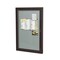 Ghent Indoor/Outdoor Enclosed Vinyl Bulletin Board, Bronze Aluminum Frame, 3'H x 2'W, 1 Door, Silver PB13624VX-193 - alternate 2