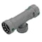 Viega MegaPress tee P1 0.75 P2 0.75 FPT 0.75 carbon steel zinc-nickel coating 25480 - alternate 3