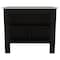 Homeroots Black and Ivory 41in Kitchen Island With Storage 477868 - alternate 1