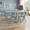 Flash Furniture 7 PC Plastic Activity Table and 6 Chairs Set, 10.5 inSeat Height-Dusty Blue YU-YCY-060-0034-RECT-TBL-DSTYBL-GG - alternate 1